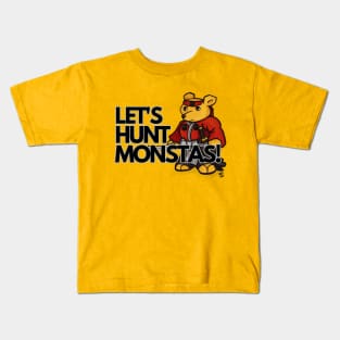 Let's Hunt Monsters - Winnie the Pooh Samurai Kids T-Shirt